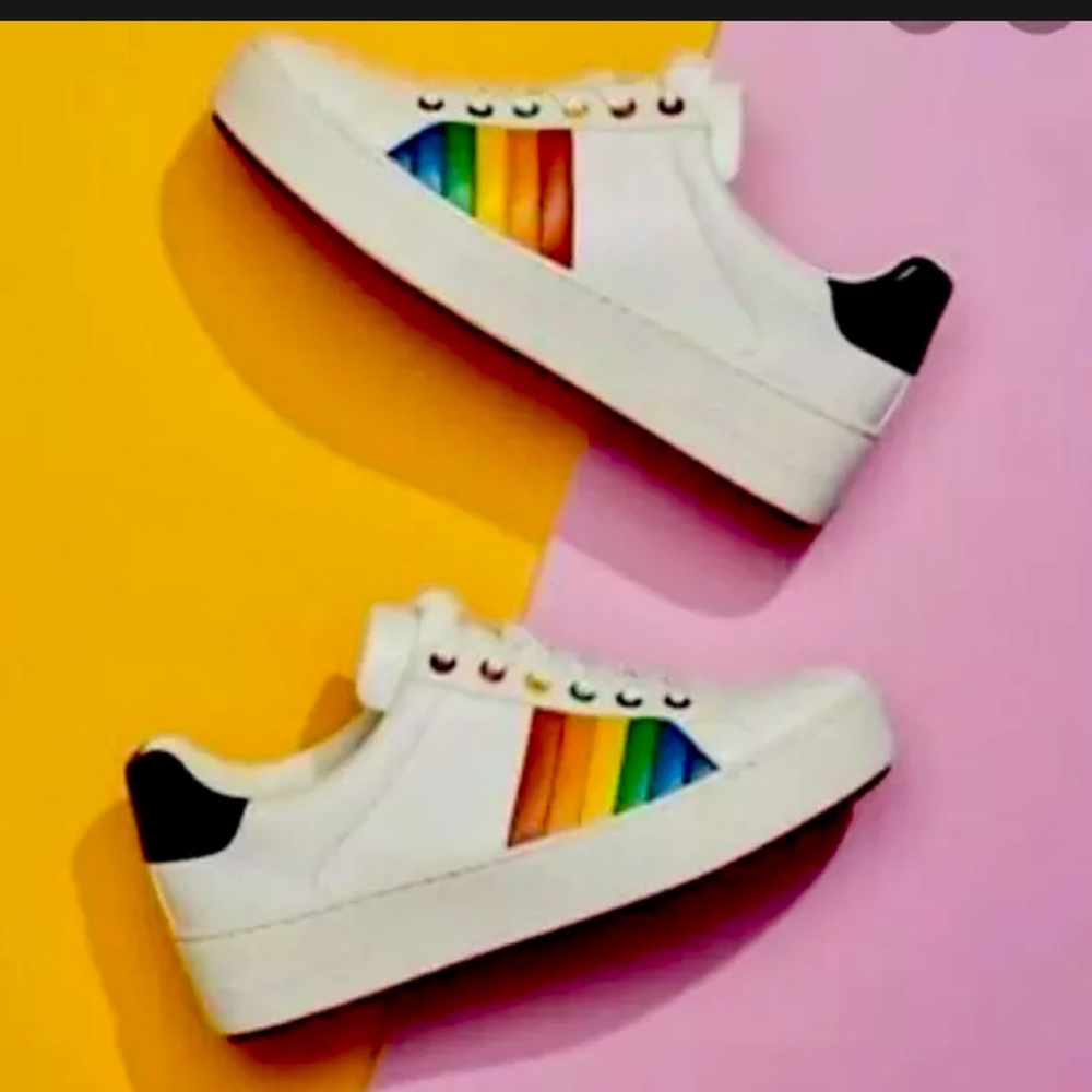 Michael Kors Poppy Pride Rainbow Shoes